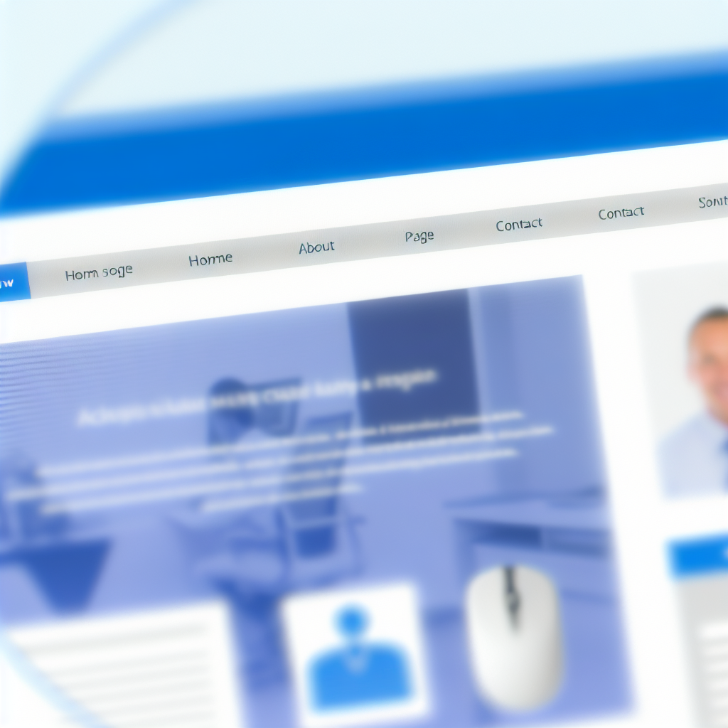 Moderne Website mit klarer, benutzerfreundlicher Navigation.